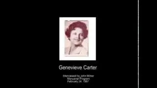 Carter, Genevieve - Audio Oral History Interview - CSWA