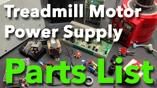 Parts Lists & Links for Building Your Own Treadmill Motor Power Supply