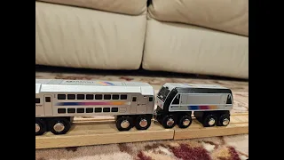 NJ Transit Munipals Wooden ALP-46 and Multilevels Stop-motion