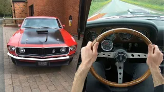 1969 Ford Mustang Mach 1 Fastback 351 V8 Auto - POV Test Drive & Walk-around | Fully Restored