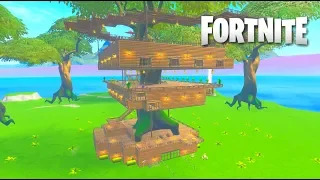 Jumanji TreeHouse - Fortnite Creative Build (Time Lapse)