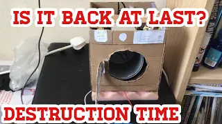 Aeg homemade cardboard washing machine || Aeg destruction! (Read description)