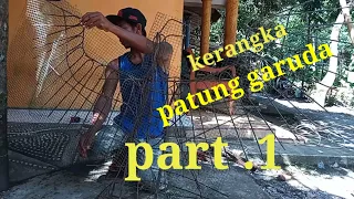 tutorial cara bikin kerangka patung garuda dari bahan semen part1//Tutorial ways to create a garuda