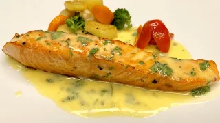 Pan-fried salmon with passion fruit sauce, see how you can make it right away | Hoang's Family