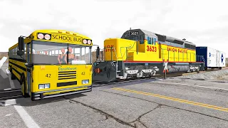 Train Accidents #18 - BeamNG DRIVE | SmashChan