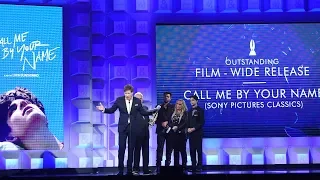 James Ivory & Peter Spears accept award for 'Call Me By Your Name' | 29th Annual GLAAD Media Awards