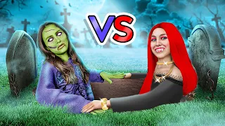 🧟 BROKE ZOMBIE VS RICH VAMPIRE? 🧛 Creepy MAKEOVER || Spooky Stories Time by La La Life GOLD