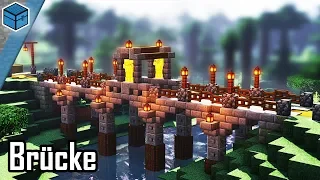 Minecraft Brücke bauen | Stein Brücke bauen in Minecraft deutsch | Brücke bauen in Minecraft 1.14