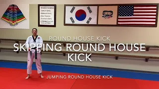 Roundhouse, Skipping Roundhouse, Jumping Roundhouse Kick