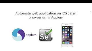 Selenium Appium with IOS-Automate web application on IOS Safari browser using Appium