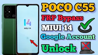 Poco C55 Frp Bypass MIUI 14 || Without Pc || Unlock Google Account || Android 13 ||  New Trick 2024.