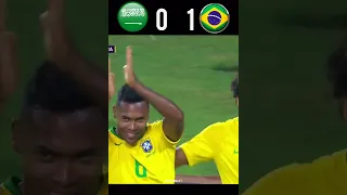 Saudi Arabia vs Brazil  All Goals & Extended Highlights #shorts #youtubeshorts #football