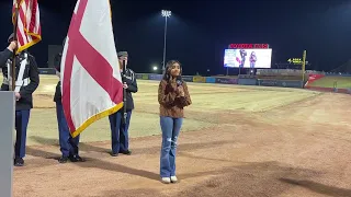 Singing The National Anthem for Celebrate Madison