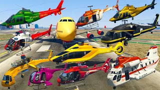 GTA V: Every Helicopters All Airports Best Extreme Longer Crash and Fail Compilation