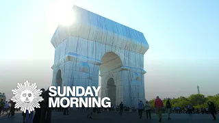 Christo's wrapped Arc de Triomphe