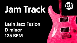 Latin Jazz Fusion Jam Track in D minor - BJT #41