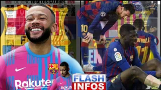 Mercato: officiel Depay à signé 2 ans avec le Barça ✅✅✅, Dembélé encore blessé 🙆🙆🙆