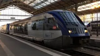 トゥール駅に到着したフランス国鉄の普通列車(Train of SNCF arrived in Tours station)