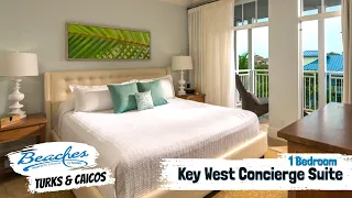 Key West One Bedroom Concierge Suite 1BG | Beaches Turks & Caicos | Walkthrough Tour & Review 4K