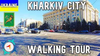 KHARKOV, UKRAINE - City Walk 4 months before the start of the war in Ukraine