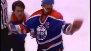 Dave Taylor vs Wayne Gretzky & Brawl