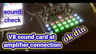 Amplifier at V8 sound card na connection l ok din