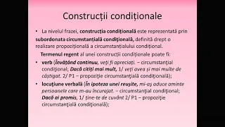 Construcții condiționale