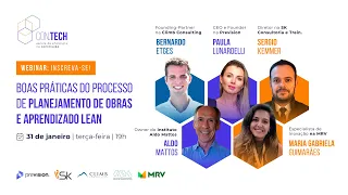 [Webinar] Boas Práticas do Processo de Planejamento de Obras e Aprendizado Lean