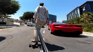 Exway Electric Skateboard: Outpacing Ferraris in Urban Traffic