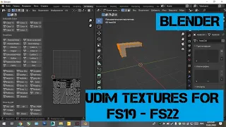 Как сделать в Блендере UDIM текстуры FS19 - FS22? UDIM textures FS19 - FS22!