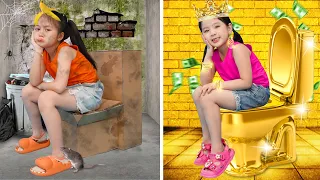 Rich vs Poor Students | Genius Hacks and Best Ideas For Smart Parents By T-FUN