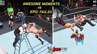 WWE 2K20 Top 10 Awesome Moments vs Epic Fails!! Part 3