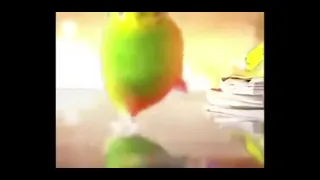 parrot running away from explosion meme