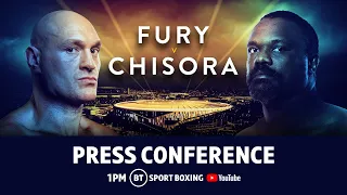 Tyson Fury and Dereck Chisora hold their final press conference ahead of fight on December 3rd