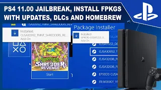 PS4 11.00 Jailbreak install FPKG/Updates/DLCs & Homebrew