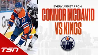 ALL 5 CONNOR MCDAVID ASSISTS FROM GAME ONE VS. L.A.