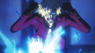 Sanji Awakens Ifrit Jambe - Sanji vs Queen - One Piece Episode 1061