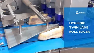 Hygienic Twin Lane Roll Slicer Demo