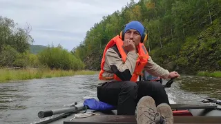 На водомёте, из Байкала вверх по реке Голоустная.