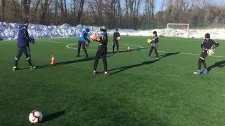 Young Goalkeeper training Юный вратарь тренируется 6+