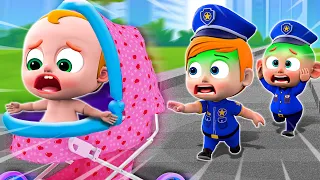 Police Takes Care of A Baby | Police Officer 🚨 | NEW✨ Nursery Rhymes & Funny For Kids