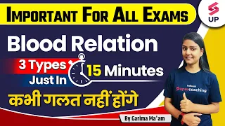 Blood Relation Tricks Concept |Blood Relation Reasoning For All Exam | Reasoning By Garima Ma'am