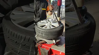 unmounting and mounting low profile tyres (fast) no assist arm/wedge