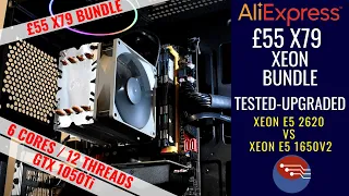 SUB £60 X79 XEON BUNDLE  - Tested and Upgraded (E5-1650V2 vs E5-2620 / GTX 1050Ti)