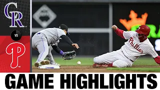 Rockies vs. Phillies Game Highlights (4/25/22) | MLB Highlights