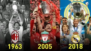 UEFA Champions League Winners 1956 - 2018 ⚽ Footchampion