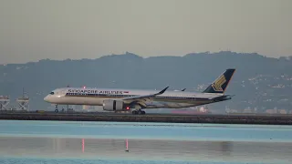 Singapore Airlines Airbus 350-900 Landing @ SFO