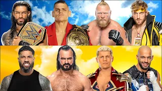 WWE Summerslam 2023 Special Roman Reigns Brock Logan & Gunther Vs Jey Drew Cody & Ricochet WWE 2K23