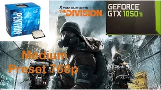 Tom Clancy's The Division ( Intel pentium G4560+Gtx 1050 Ti+8Gb ram )