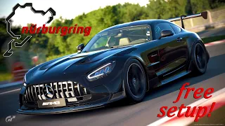 GT7: AMG GT Black Series: 5:52.4 Nordschleife Hotlap and Setup